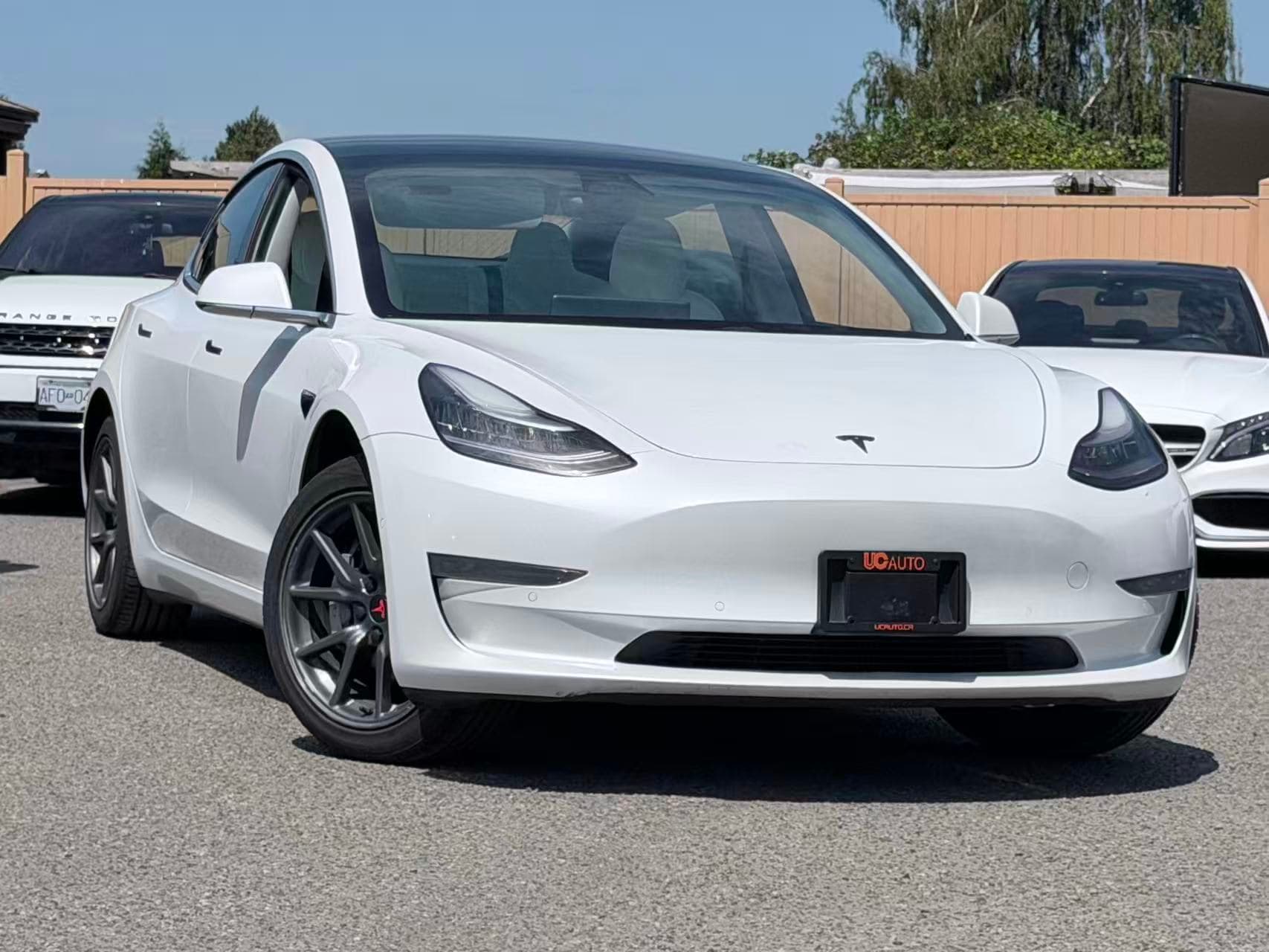 2019 Tesla Model 3 Standard Range RWD/ CLEAN TITLE/ WHITE INTERIOR/ YOKE STEERING WHEELS thumbnail 3