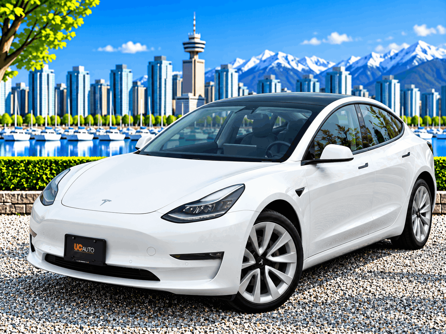 2021 Tesla Model 3 Standard Range Plus RWD CLEAN TITLE/BC LOCAL — photo 1